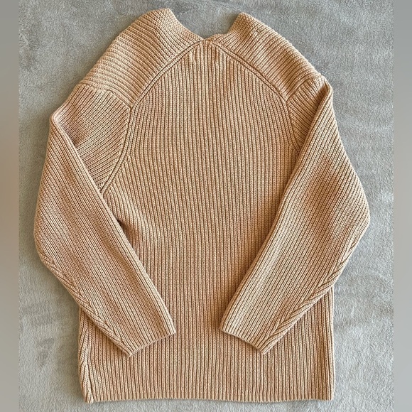 Urban Outfitters Oversize V Neck Sweater Tan/Beige size XS - Picture 8 of 9